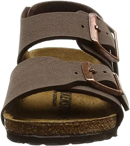 Birkenstock Kids - Zoccoli NEW YORK  BF-NUBUK, Unisex bambini, Marrone (Marron (Mocca)), 30