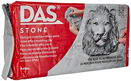 Das Stone - Panetto Pasta per Modellare, 1 Kg, Pietra