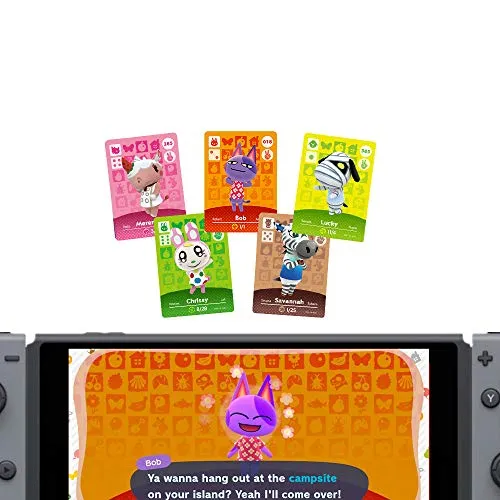 24pcs Animal Crossings New Horizons Series 1-4 NFC Cards, New Horizons Game Rewards Cards, Switch/Lite Wii U 3DS