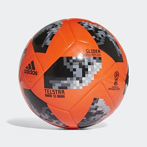 Adidas World Cup Glide Ball, Unisex - Adulto, Palla, CE8098, Rosso sole/nero/platino., 37