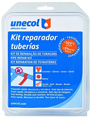 Unecol 8416 - Kit riparatore per tubi colore bianco