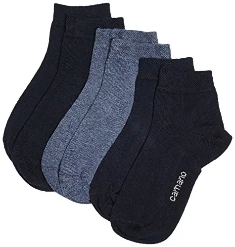 Camano 3723 Calzini per Bambine e Ragazze, Confezione da 3 Pezzii, 36 (Taglia Produttore: 35/38), Blu (navy 4)