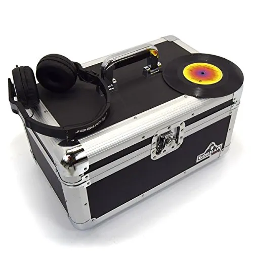 Gorilla 17,8 cm Singles vinyl record Carry case Storage box Tough Strong holds 200PCS Inc Garanzia a vita