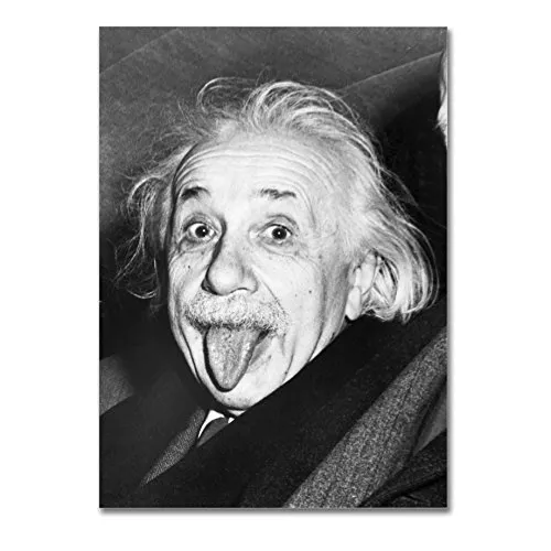 LaMAGLIERIA Poster Einstein - su Carta Lucida Fotografica - Formato, 50cmx70cm