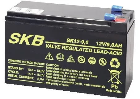 SKB BATTERIA PIOMBO RICARICABILE 12V 9A 151 X 65 X 95 MM UPS SICUREZZA ALLARME ALTA RESA