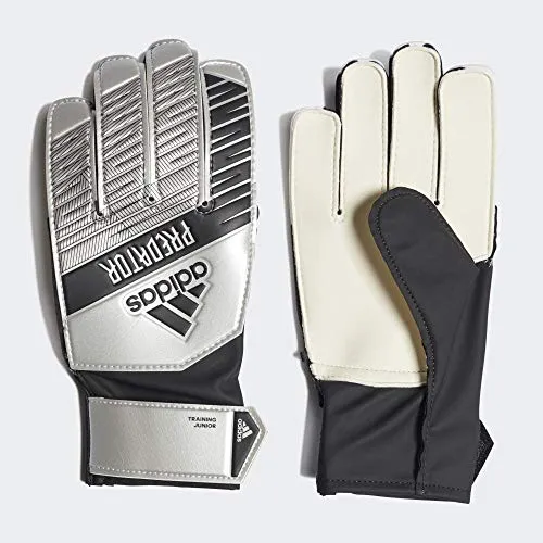 adidas Predator Training Junior, Guanti da Portiere Bambino, Silver Met./Black, 7