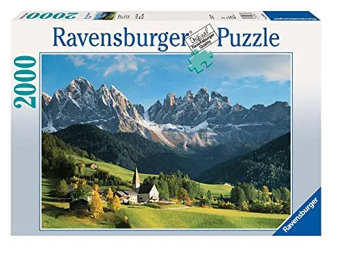 Ravensburger Puzzle 2000 Pezzi, Dolomiti, Collezione Foto e Paesaggi, Jigsaw Puzzle per Adulti, Puzzles Ravensburger - Stampa di Alta Qualità, Dimensione Puzzle: 98x75cm