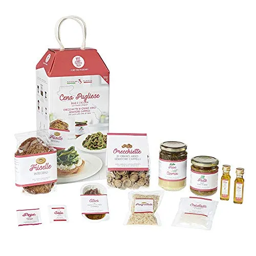 CENA PUGLIESE My Cooking Box x2 Porzioni - Per una serata tra amici, una cena romantica o come idea regalo originale!