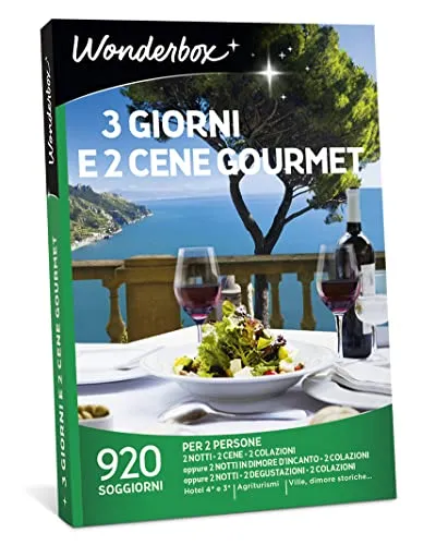 Wonderbox 3 Giorni e 2 cene Gourmet