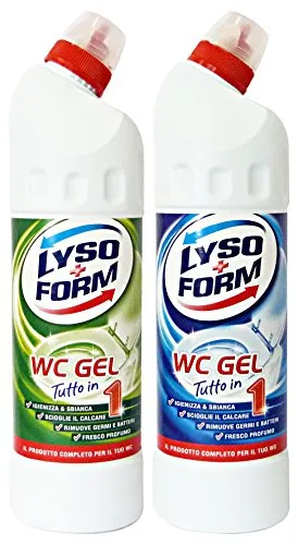 Lysoform Set 15 WC Gel Tutto in 1 Misto 750 Ml. Detergenti Casa