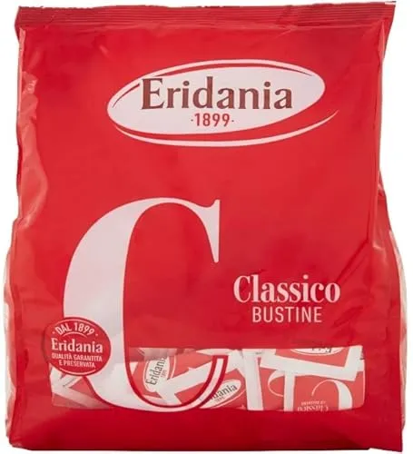 Eridania - Zucchero Classico Bustine 2 Pacchi Da 500g - Zucchero Bustine Monodose Per Caffè, Aperitivo, Dolci, Macchina Caffè, Cialde, Thè, Capsule