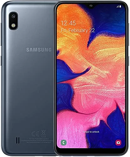Samsung Galaxy A10 Smartphone, Display 6.2" HD+, 32 GB Espandibili, RAM 2 GB, Batteria 3400 mAh, 4G, Dual SIM, Android 9 Pie, [Versione Italiana], Black