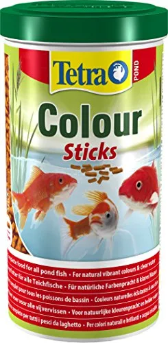 Tetra Pond Colour Sticks -Mangime Completo Galleggiante per Pesci del laghetto dai Colori Brillanti 1 L