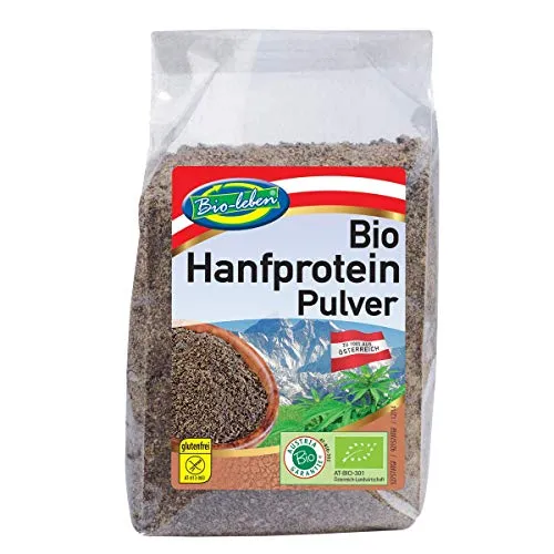 Proteini di Canapa austriaca Bio 42% protein 3,5kg in polvere, crudi, low-carb vegan organic hemp protein powder a basso contenuto di carboidrati senza glutine 100% dall'Austria hemp protein 14x250g