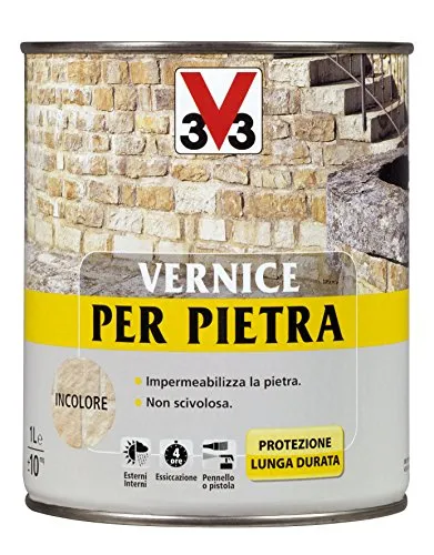 V33 Vernice Per Pietre Incolore 1 Lt