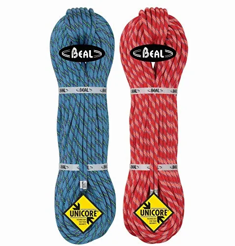 Beal Cobra II Corda Doppia Unicore, Blu - Arancione, 8,6 mm 2 x 50 m