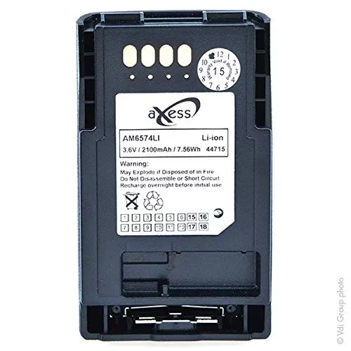 NX - Batteria walkie talkie 3.6V 2100mAh