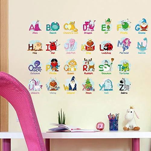 Onlymygod Puzzle Early Learning Camera dei bambini Camera da letto Soggiorno Sfondo Adesivo decorativo Carta da parati 42x50cm