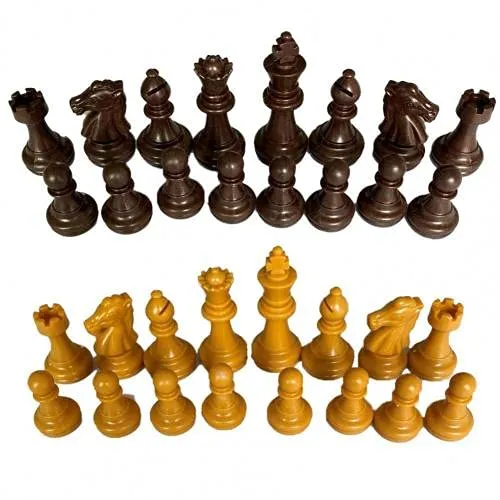 Scacchi 32pcs Pezzi degli scacchi King Altezza 49mm Chessmen Parola Scacchi Set Legno e Bianco Pezzo degli scacchi Chess Checkers Accessori for intrattenimento scacchiera set ( Color : Chess Pieces )