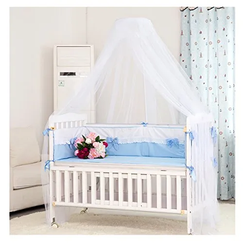 FOXNOVO baldacchino, Zanzariera a tenda per letto per bambino il (bianco)