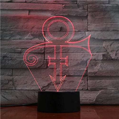 3D Illusion Lamp Led Night Light Prince Design Incredibile decorazione Lampada da tavolo Cambia colore Luci interne per la decorazione della casa