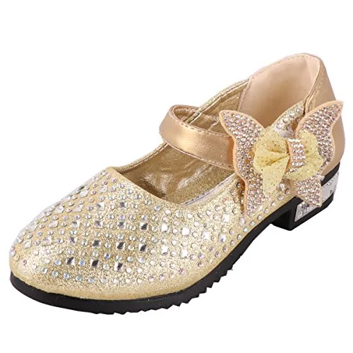 Snyemio Bambina Ballerine Ragazza Principessa Costume Eleganti Glitter Cerimonia Sandali