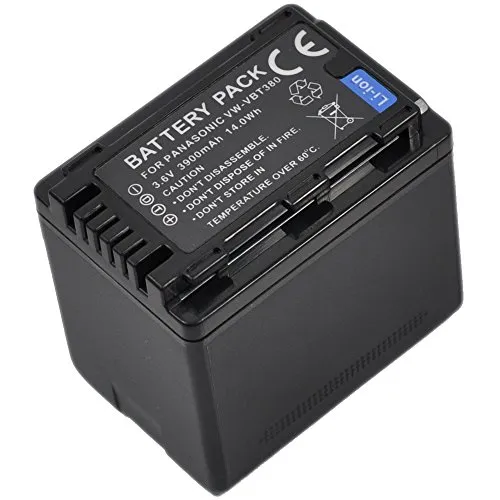 VW-VBT380 batteria per Panasonic VWVBT380 VW-VBT190 VWVBT190 hc-v110 V160 V180 W570 W580 W850 WX979 WX90 WX970 WX990 WXF990 V210 V250 V260 V270 V380 V720 V520 V550 V750 V770 V777 VX870 VX980 VX989