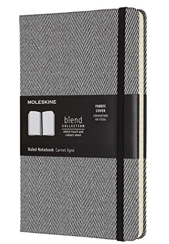 Moleskine Blend collezione A righe Large nero