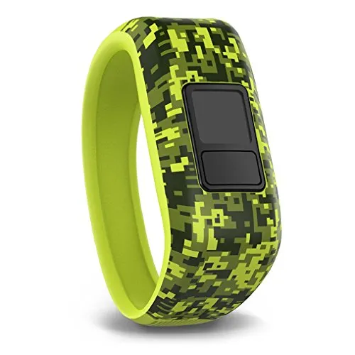 Garmin 010-12469-21 digi Camo Cinturino di Ricambio XL per Vivofit Jr, Verde