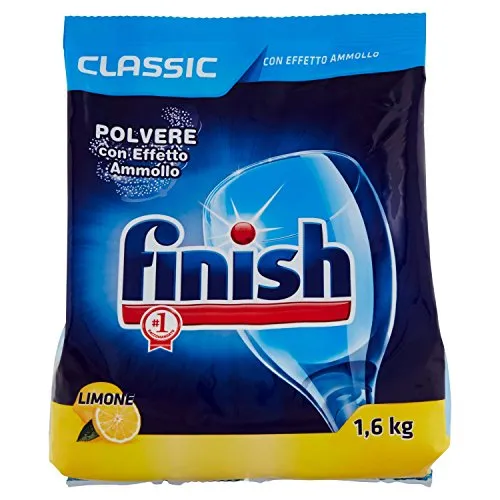 Finish Polvere Classic al Limone, 2 Confezioni da 1.6 kg