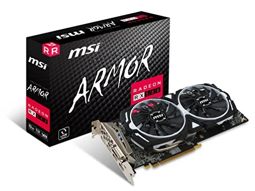 MSI Radeon RX 580 ARMOR 8G OC Scheda Grafica, Nero, V341-064R