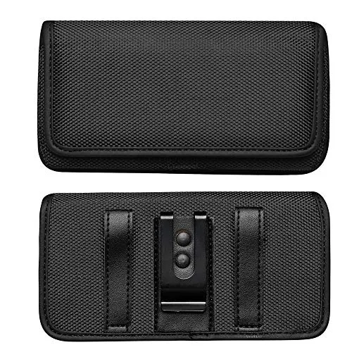 Fondina Porta Cellulare Orizzontale con Clip per Cintura per Blackview A80 Pro / BV5900 / BV6800 Pro / BV9600 Plus / BV9700 Pro Custodia in Nylon per OPPO A9 / Realme X2 Pro, Ulefone Armor 6E