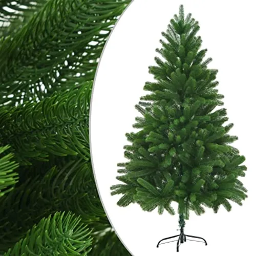 vidaXL Albero Natale Artificiale Aghi Realistici 210 cm Verde Addobbi Natalizi