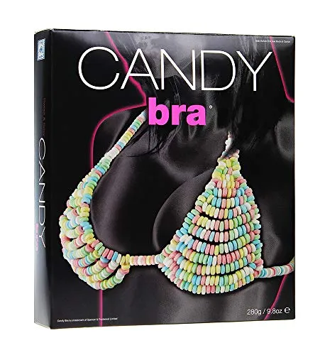 MostroMania Reggiseno Commestibile, Biancheria Intima Mangiabile, Giochi Erotici per Adulti, Reggipetto di Caramelle, Sexy Games, Candy Bra, Idee Regalo per Lui e Lei