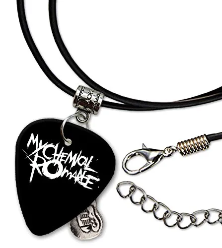 My Chemical Romance Chitarra Plettro Cord Necklace Collana (F1)