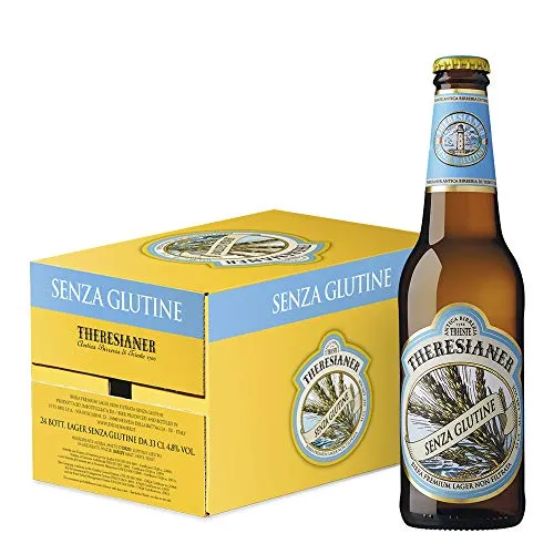 Birra Theresianer Lager non filtrata Senza Glutine confezione 24 bottiglie da 0.33l