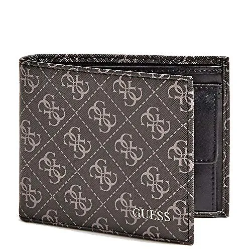 Guess Vezzola Billfold Coin Wallet Brown