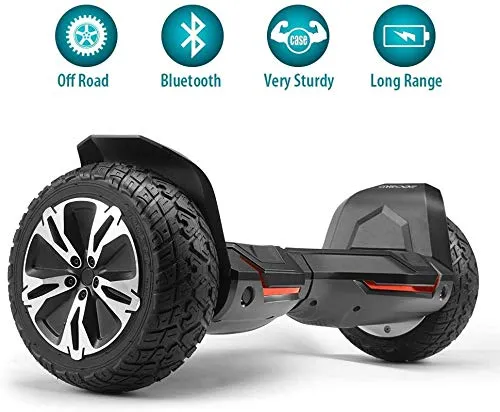 XYY Hoverboard 8.5" all Terrain Hover Balance Board autobilanciante Scooter SUV con luci a LED Bluetooth Speaker & 700W Regalo Motore Motore Brushless for Kid for Adolescenti, for Adulti