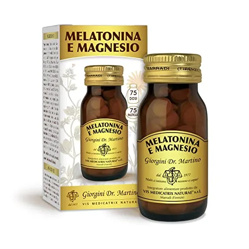 Dr. Giorgini Integratore Alimentare, Melatonina e Magnesio Pastiglie - 45 g, kapseln, vegan;free from preservatives;free from synthetic dyes