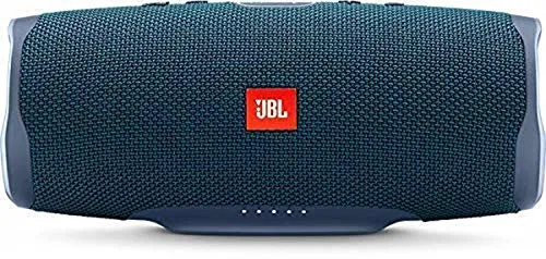 JBL Charge 4 Speaker Bluetooth Portatile – Cassa Altoparlante Bluetooth Waterproof IPX7 – Con Microfono, Porta USB, JBL Connect+ e Bass Radiator, Fino a 20h di Autonomia, Blu