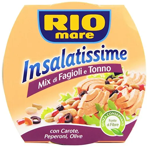 Rio mare - Mix di Fagioli e Tonno, con Carote, Peperoni, Olive - 160 g
