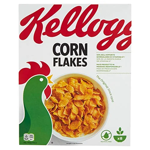 Kellogg'S - Corn Flakes Cereali Di Mais, Vitamina D - 250 G