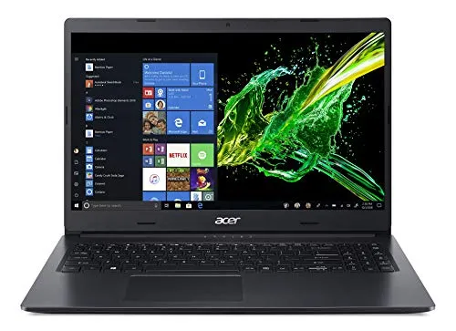 Acer Aspire 3 A315-55G-5364 Notebook con Processore Intel Core i5-10210U, Ram 8 GB DDR4, 512GB PCIe NVMe SSD, Display 15,6" FHD LED LCD, Scheda Grafica NVIDIA GeForce MX230 2GB, Windows 10 Home, Nero