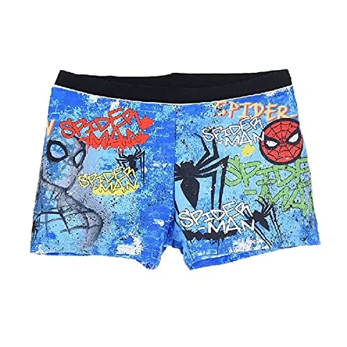 COSTUME MARE SPIDERMAN MARVEL PARIGAMBA PANTALONCINO BAMBINO - UE1885BLU