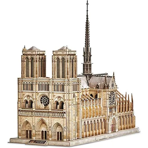 sookin Puzzle 3D Notre Dame de Paris Puzzle Game Decorazione Cattedrale della Francia Modello di Edificio Artigianali Fantastico Regalo per Adulti 293 Pezzi Regali per Bambini E Adulti