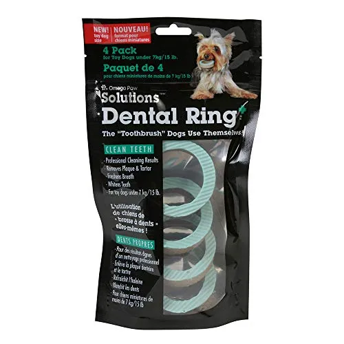 Omega Paw Dental Ring Solutions Toy Dog