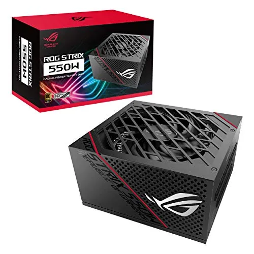 ASUS ROG STRIX 550G, Alimentatore PC, Completamente Modulare, 80 Plus Gold, 550 Watt, Nero