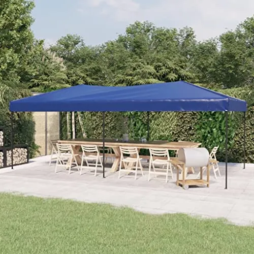 vidaXL Tenda per Feste Pieghevole Blu 3x6 m