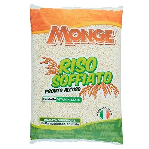 Monge - Riso Soffiato, Vitaminizzato, Pronto all'uso , 1 kg