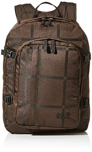 Jack Wolfskin Berkeley Y.D Jours sac à dos, Zaino giornaliero. Unisex-Adulto, Marrone (brown big check), One Size